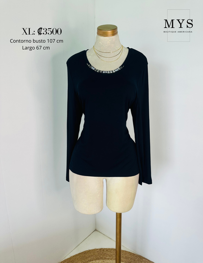 Blusa manga larga