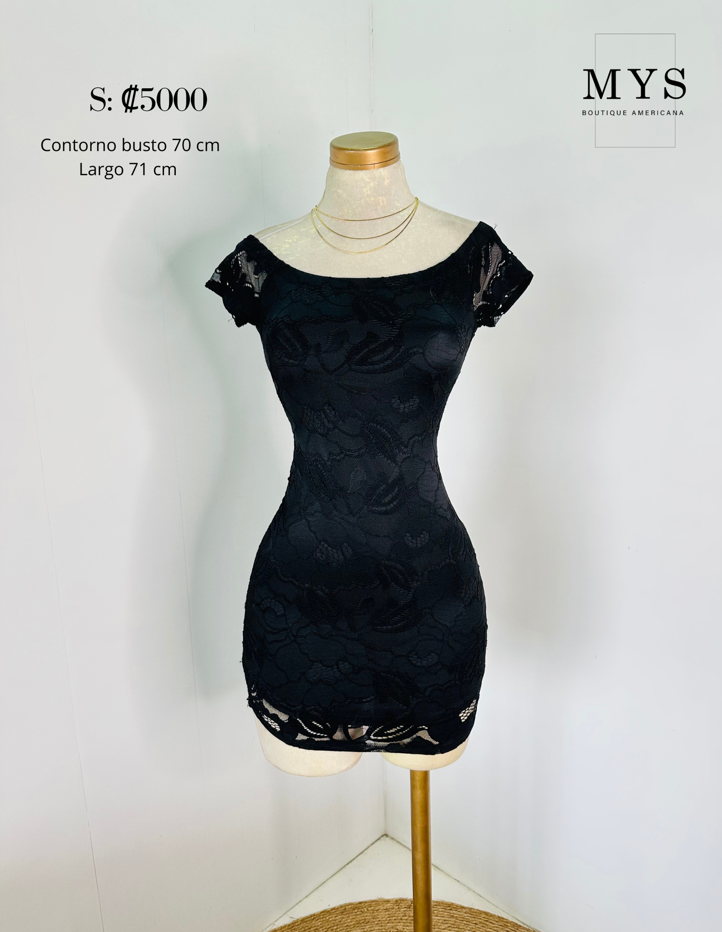 Vestido encaje negro